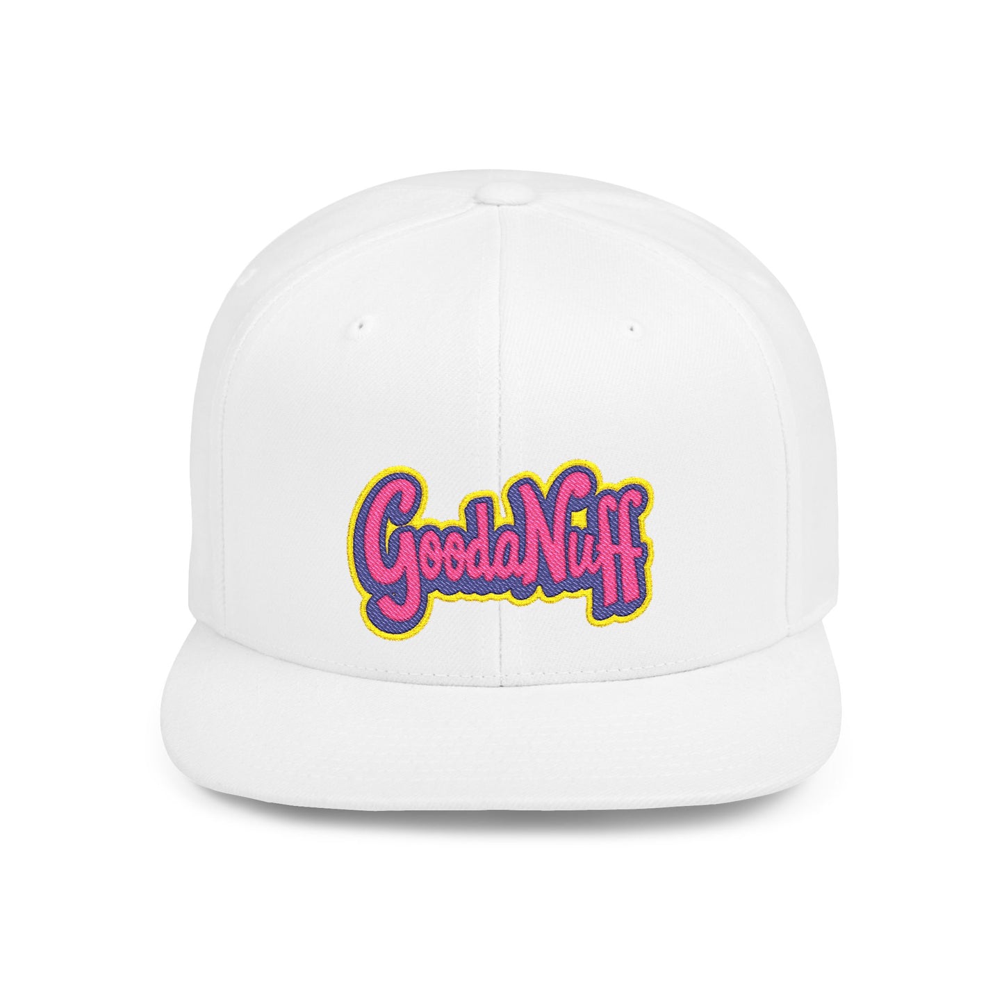GoodaNuff Embroidery Flat Bill Cap