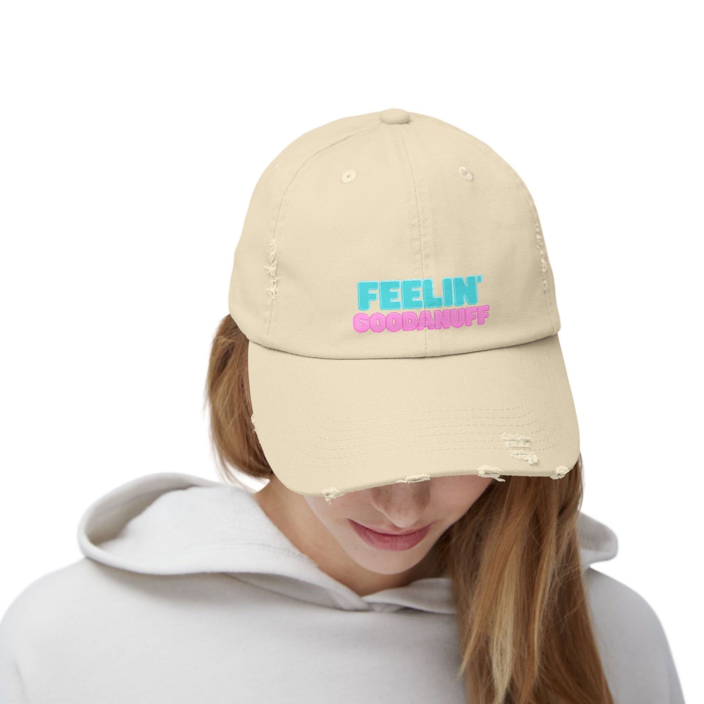 Feelin GoodaNuff Distressed Baseball Cap