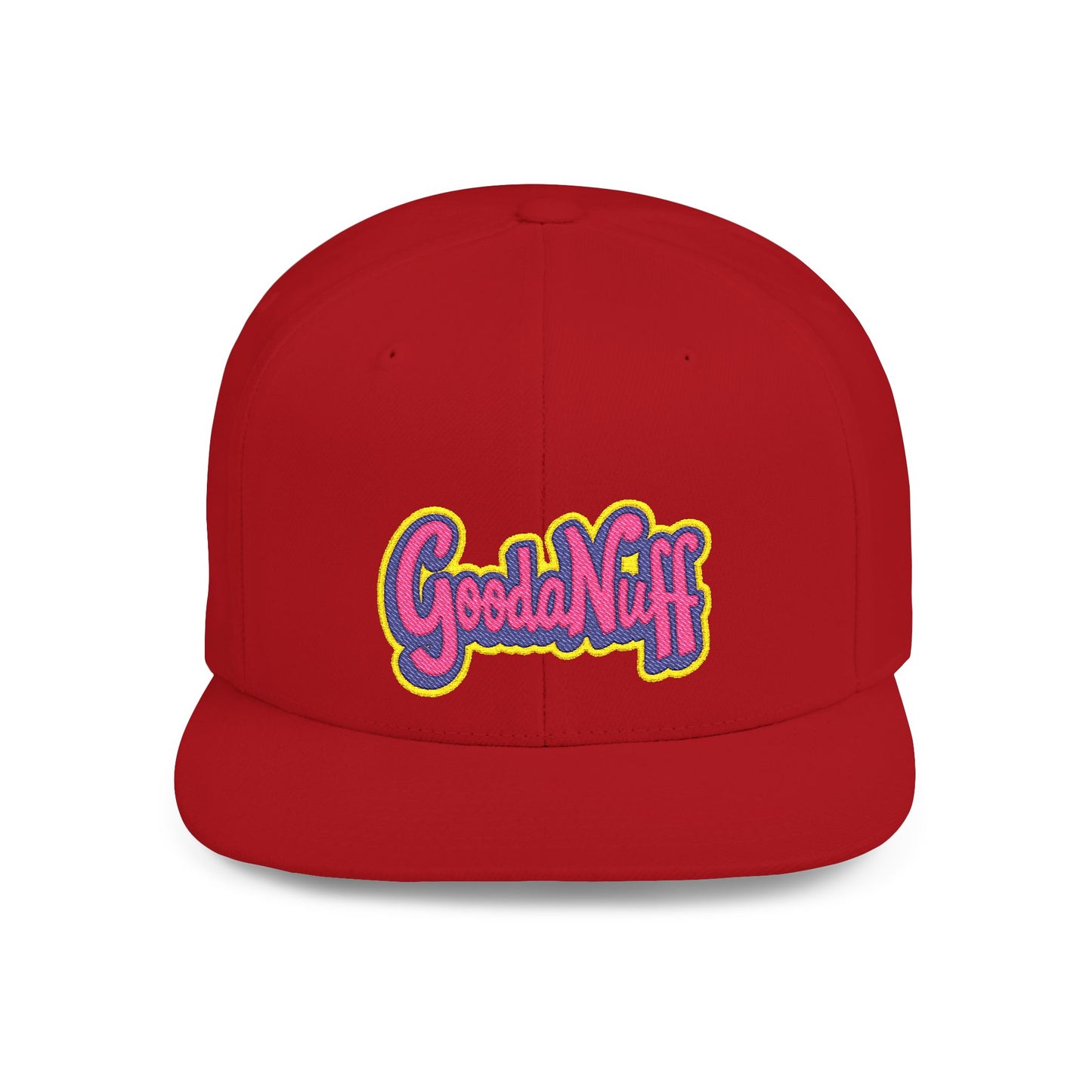 GoodaNuff Embroidery Flat Bill Cap