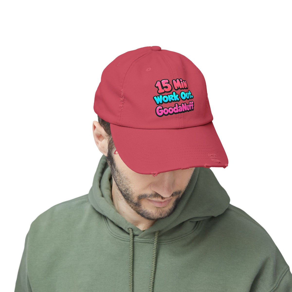 15 Min Workout GoodaNuff Distressed Baseball Cap