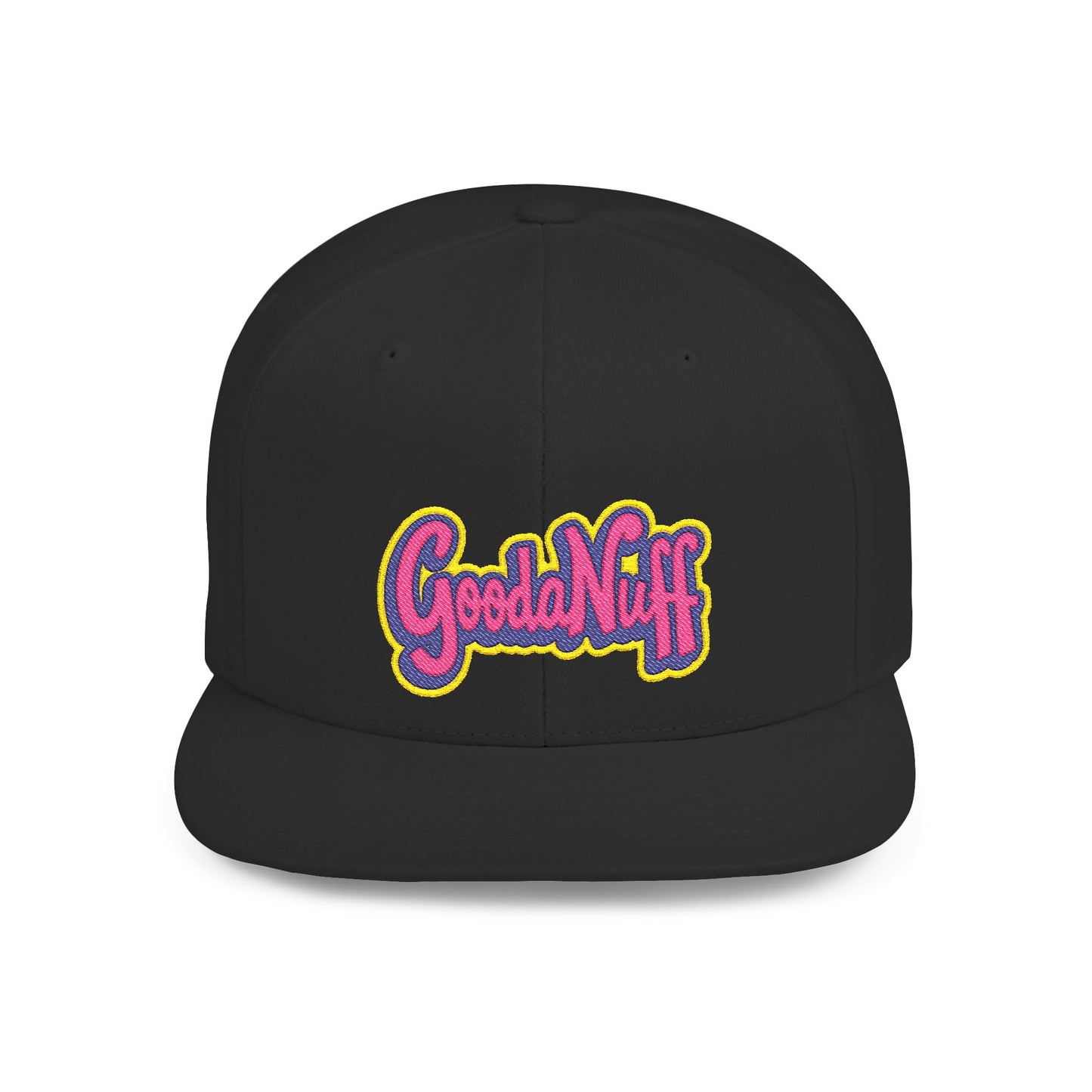 GoodaNuff Embroidery Flat Bill Cap