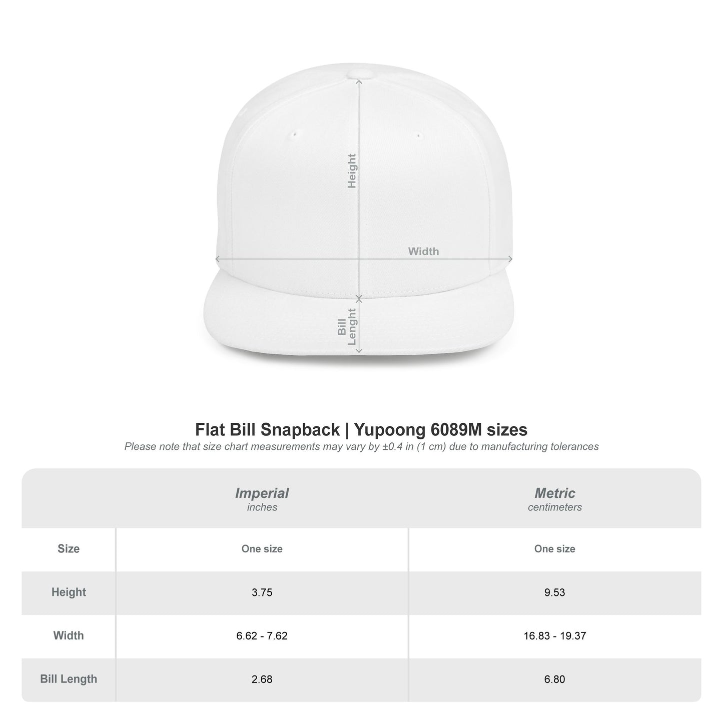 GoodaNuff Embroidery Flat Bill Cap