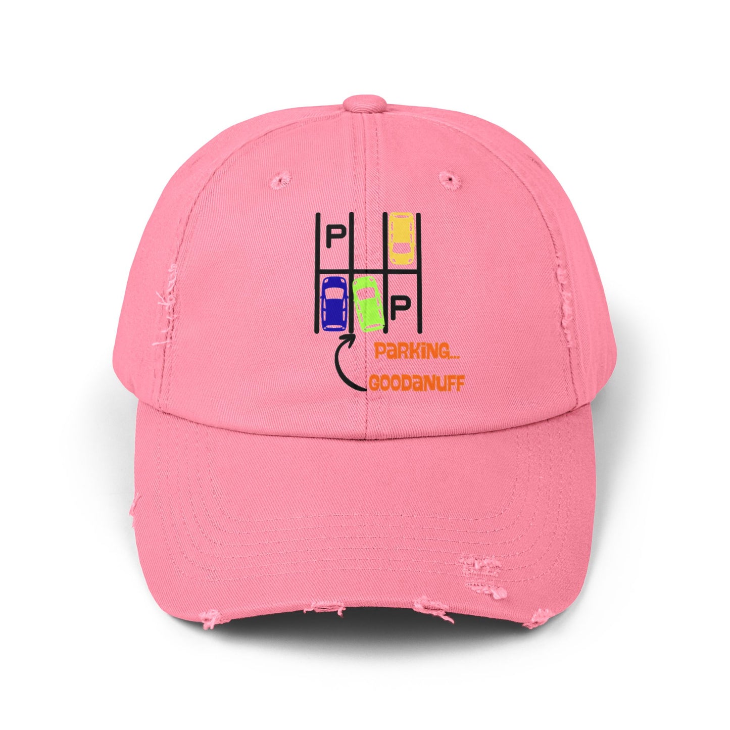 Parking…GoodaNuff Distressed Baseball Cap