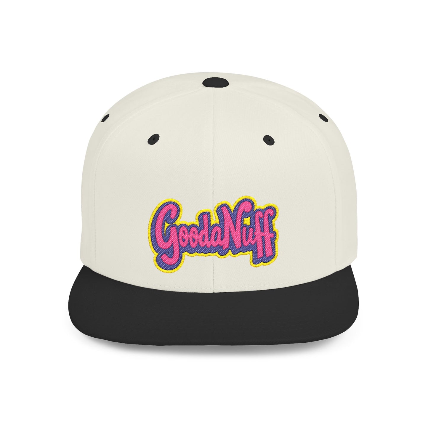 GoodaNuff Embroidery Flat Bill Cap