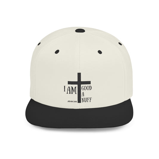 I AM GoodaNuff Flat Bill Cap