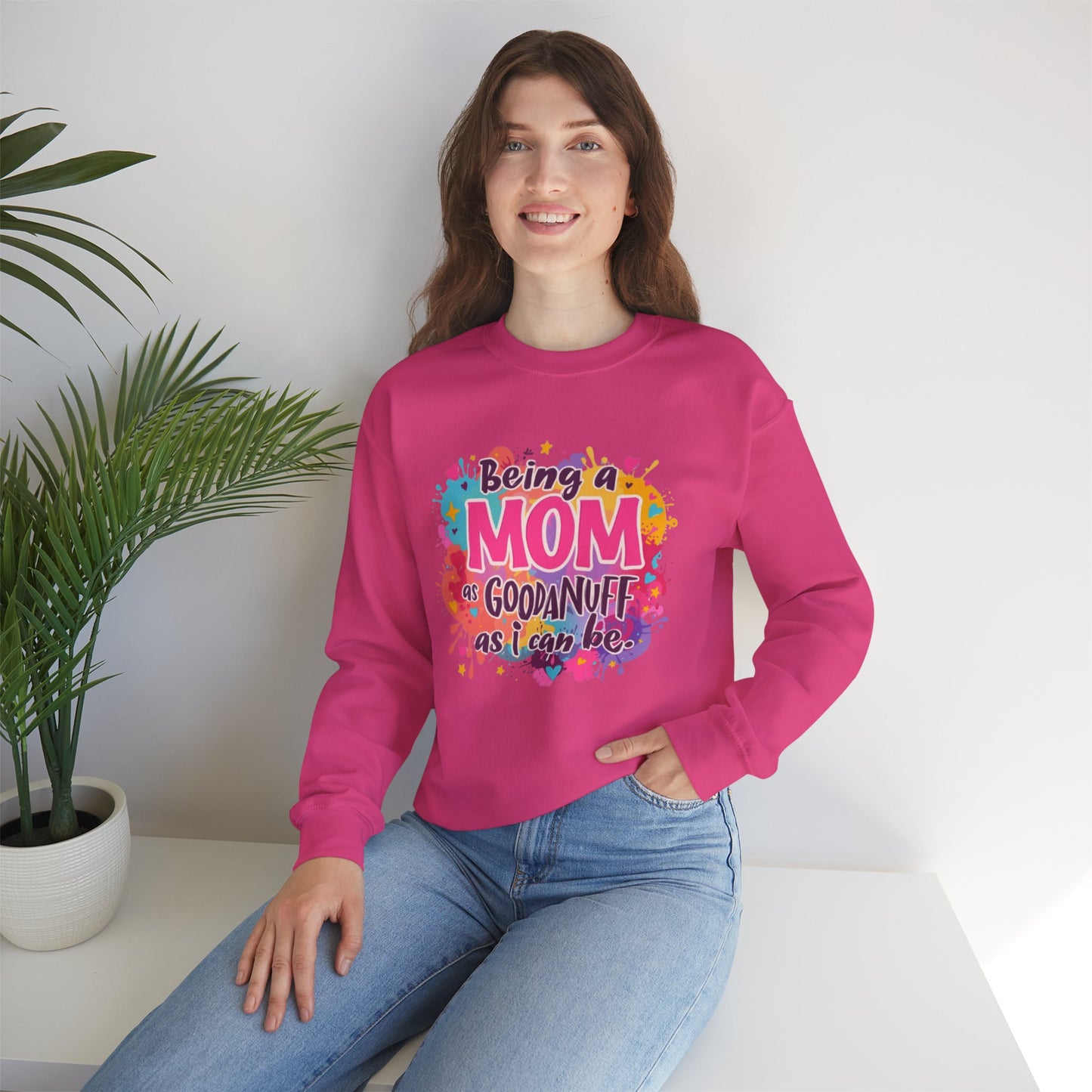 Being a Mom as GoodaNuff as I can be Unisex Softstyle T-Shirt