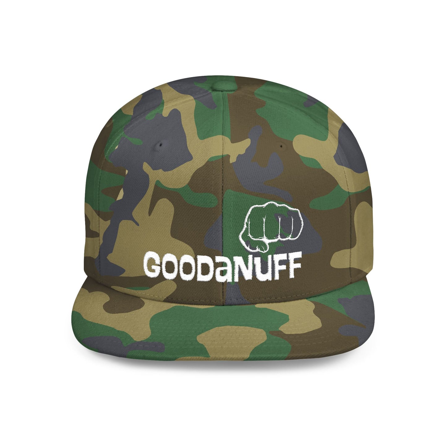 Your Best is...Goodanuff Embroidery Flat Bill Cap