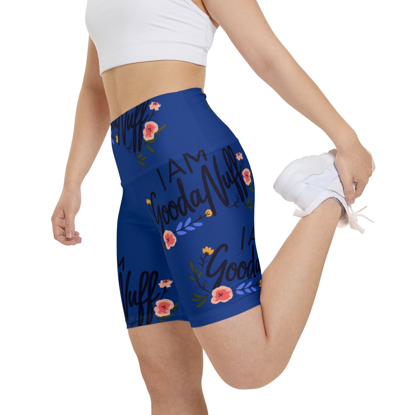 I AM GoodaNuff High Waist Biker Shorts