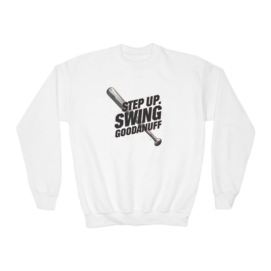 Step Up. Swing GoodaNuff Unisex Youth Crewneck