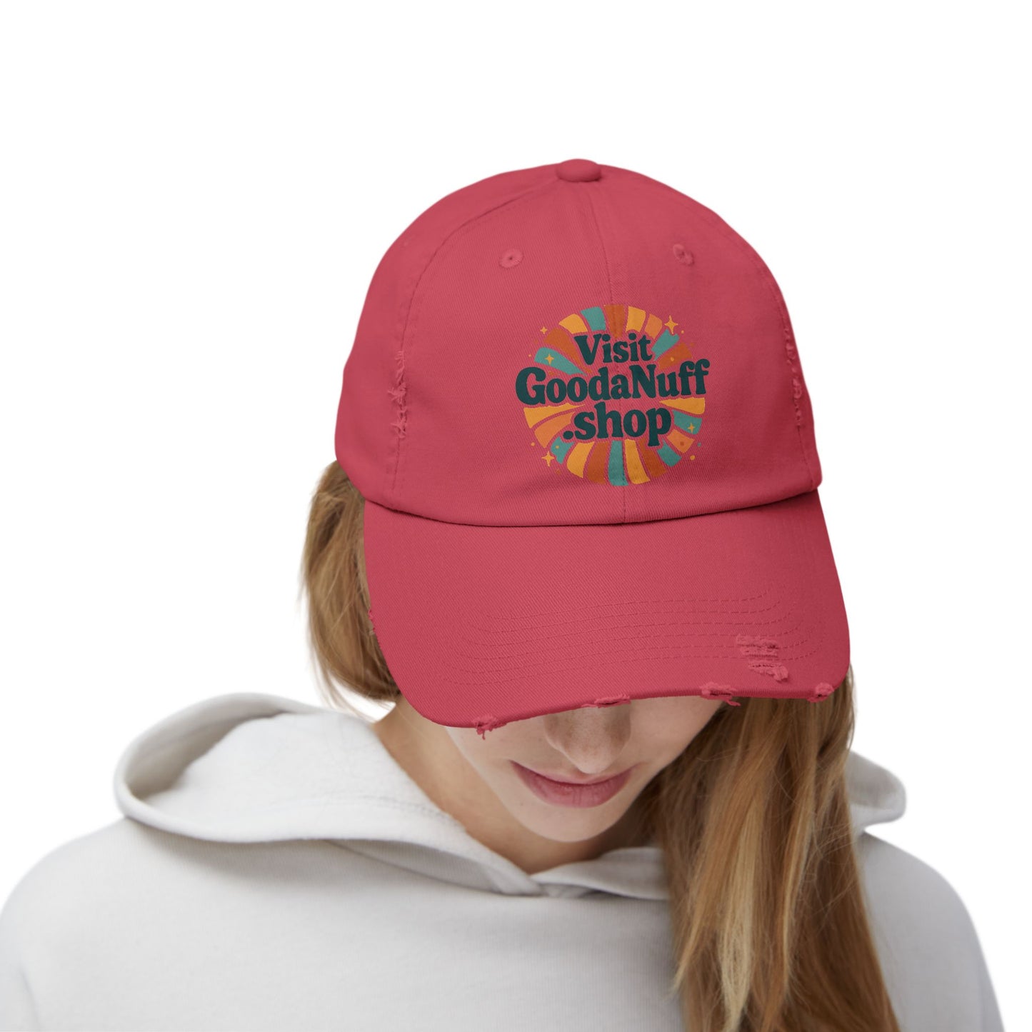 Vist HoodaNuff.sho Distressed Baseball Hat
