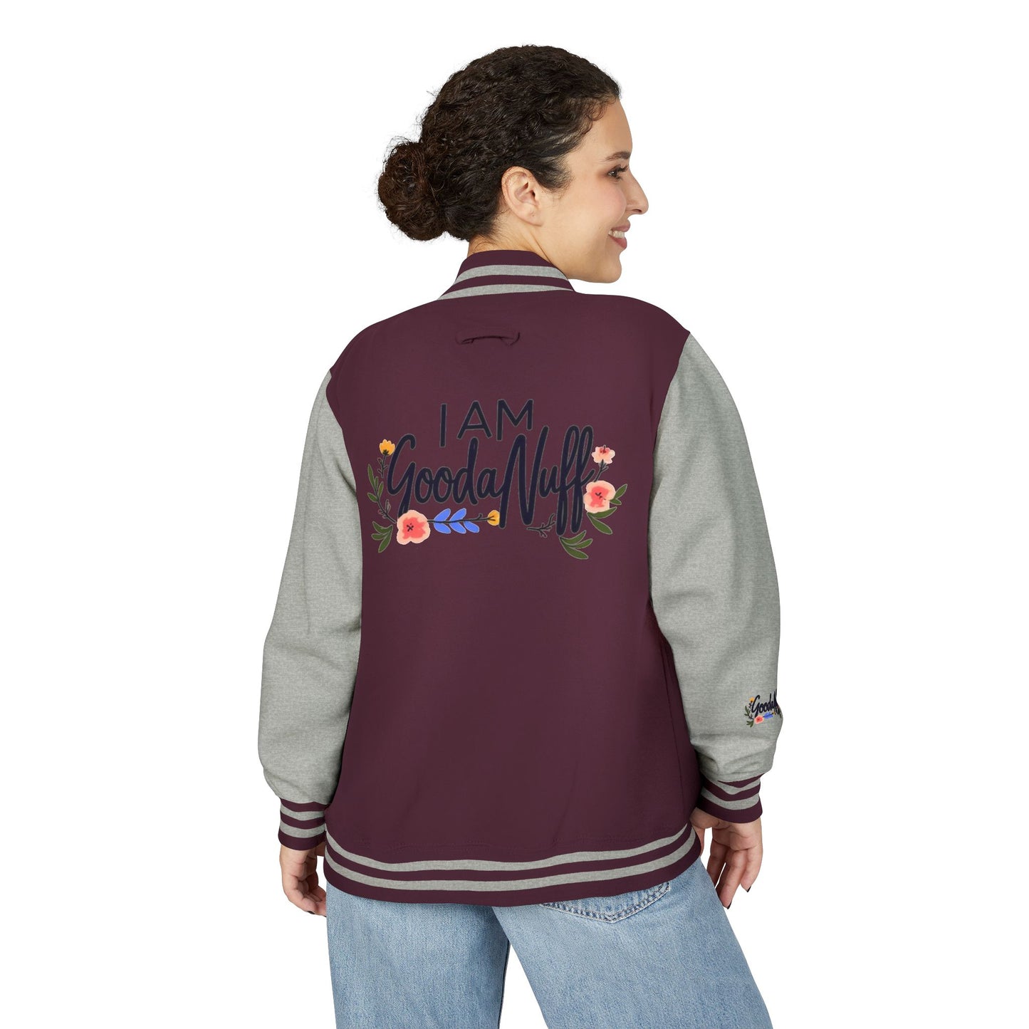 I AM GoodaNuff Unisex Letterman Jacket