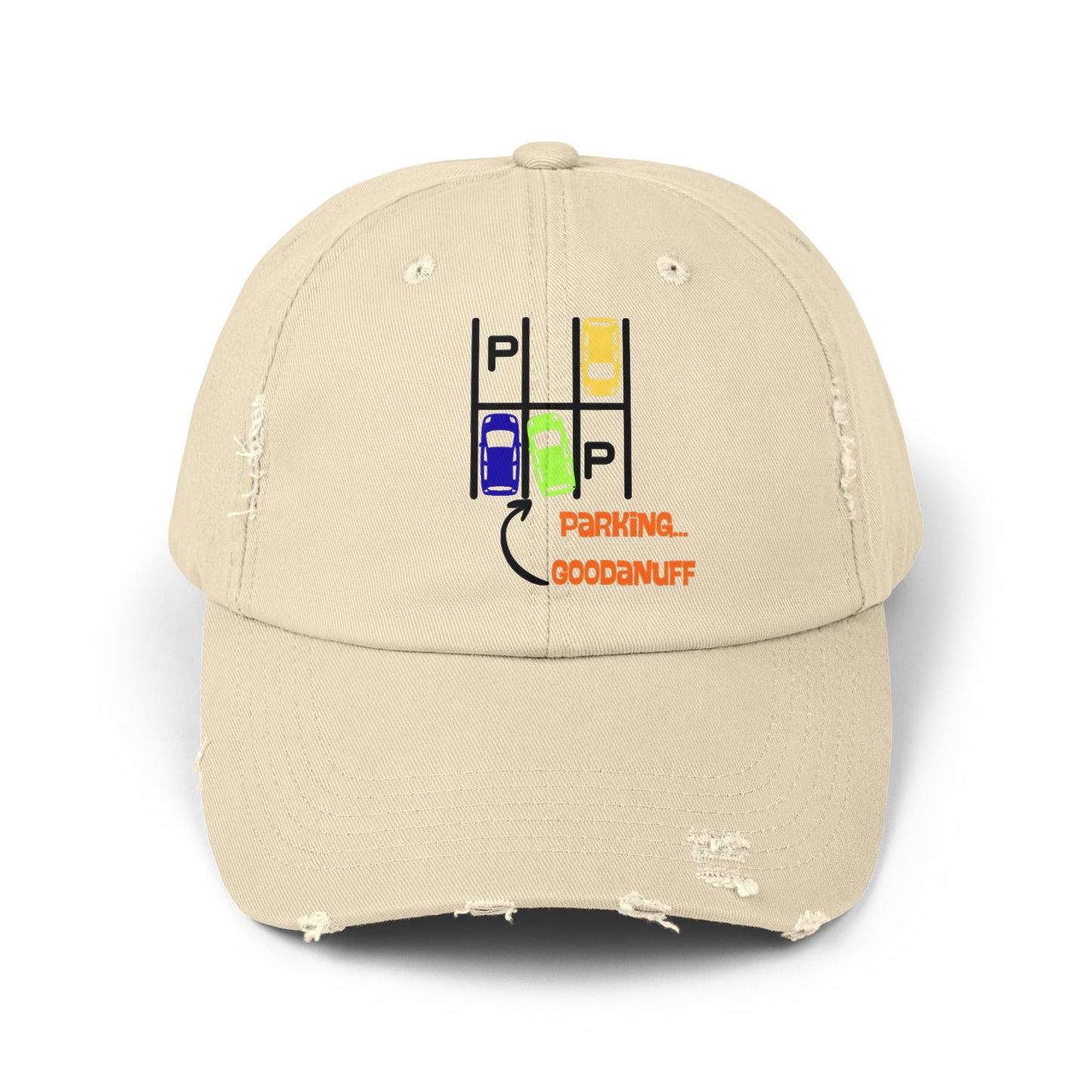 Parking…GoodaNuff Distressed Baseball Cap