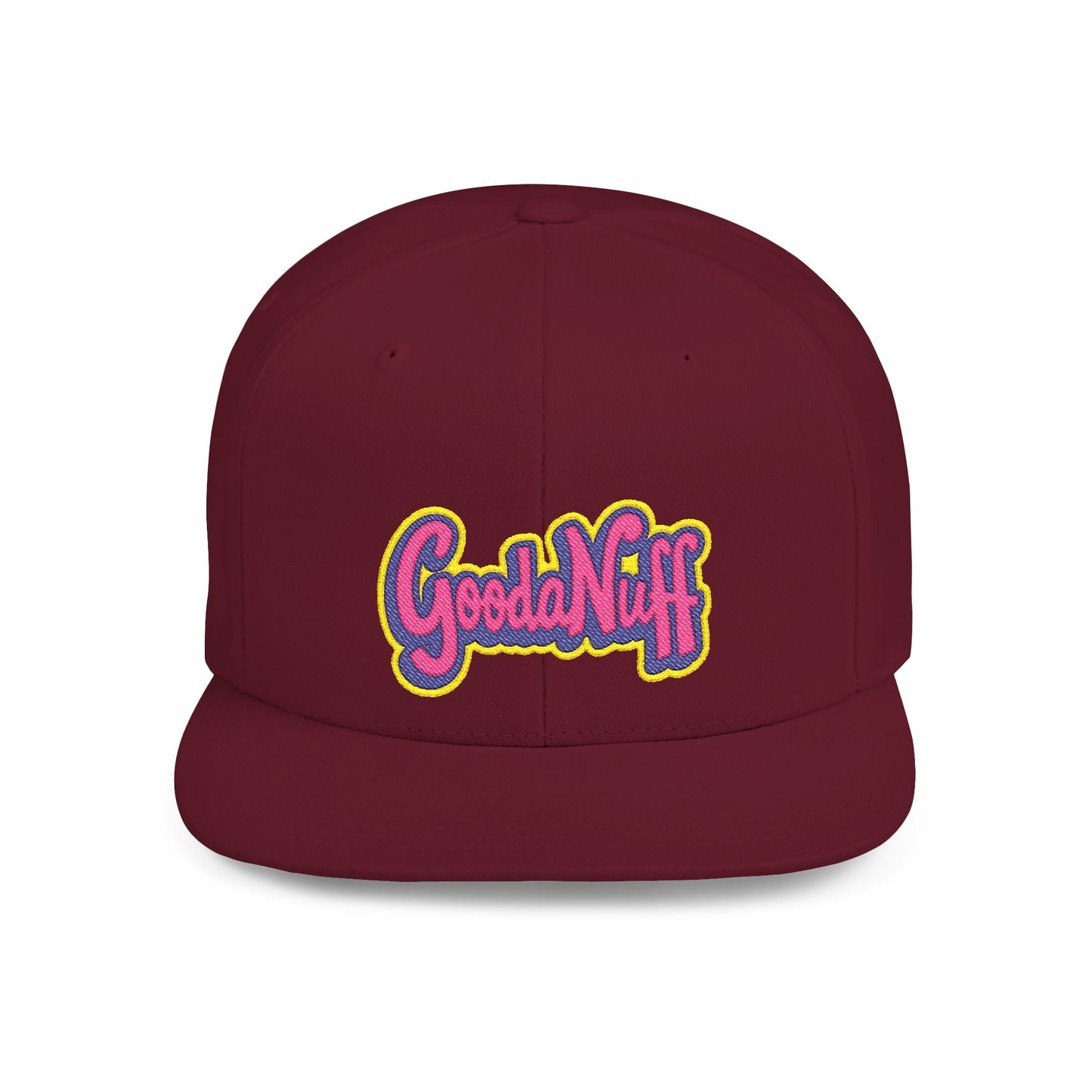 GoodaNuff Embroidery Flat Bill Cap