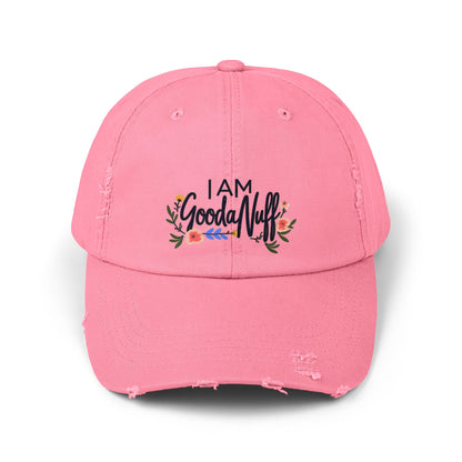 I AM GoodaNuff Distressed Baseball Cap