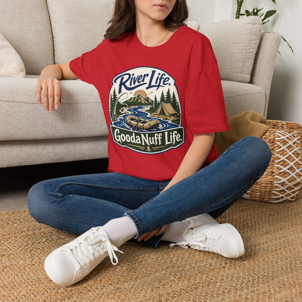 River Life. GoodaNuff Life. Unisex Softstyle T-Shirt