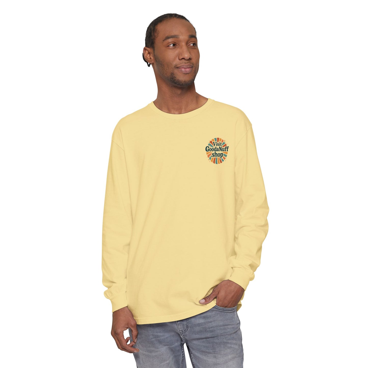 Visit GoodaNuff.shop Unisex Long Sleeve Tee