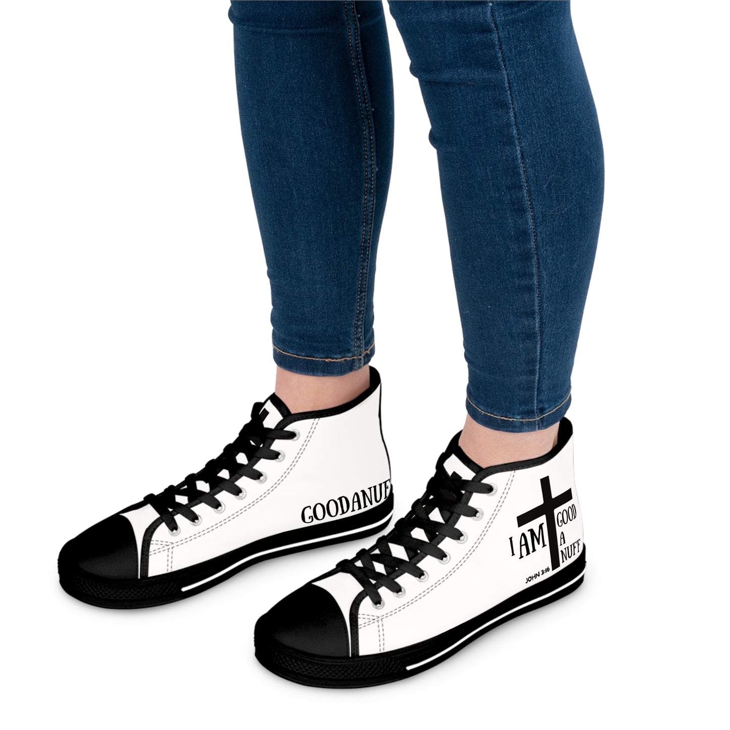 I AM GoodaNuff Womens High Top Sneakers