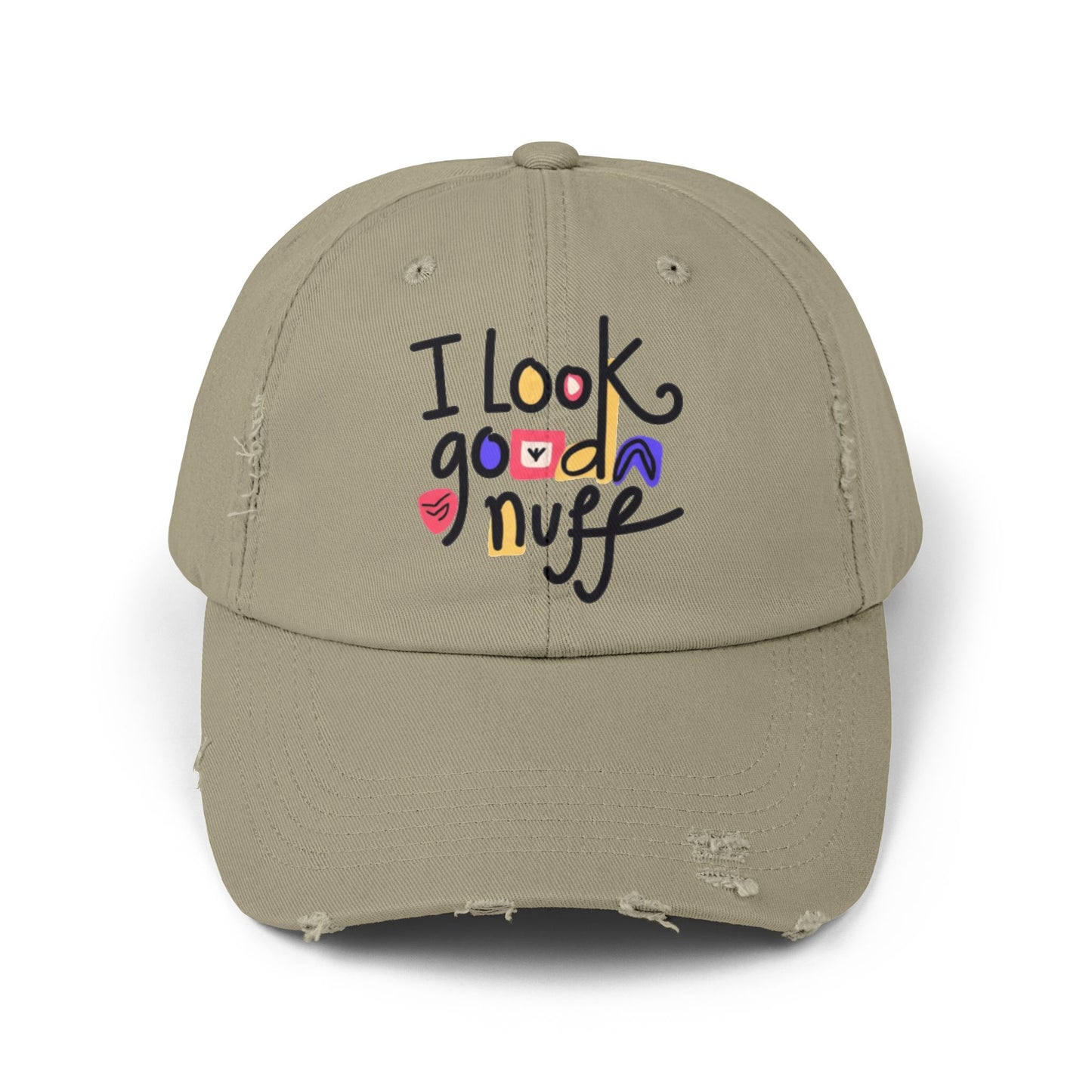 I Look GoodaNuff Distressed Baseball Cap