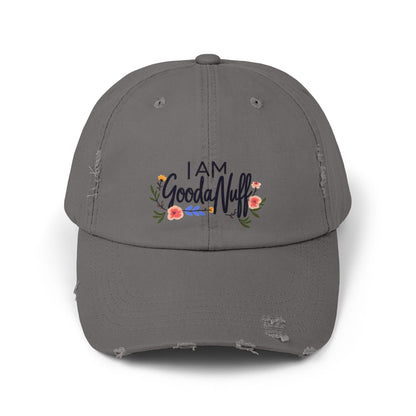 I AM GoodaNuff Distressed Baseball Cap