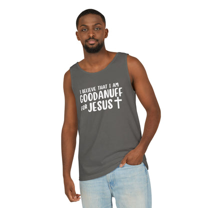 I Believe that I am GoodaNuff for Jesus Men's Lightweight Tank Top