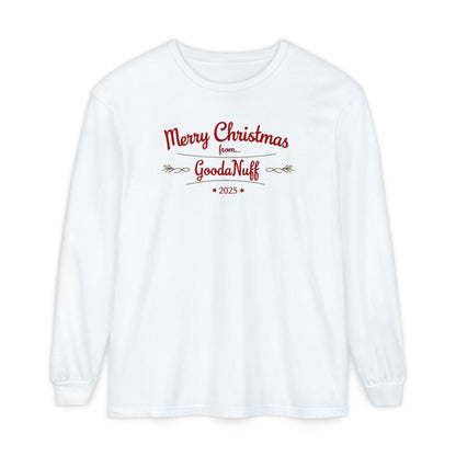 Merry Christmas from...GoodaNuff 2025 Unisex Long Sleeve Tee