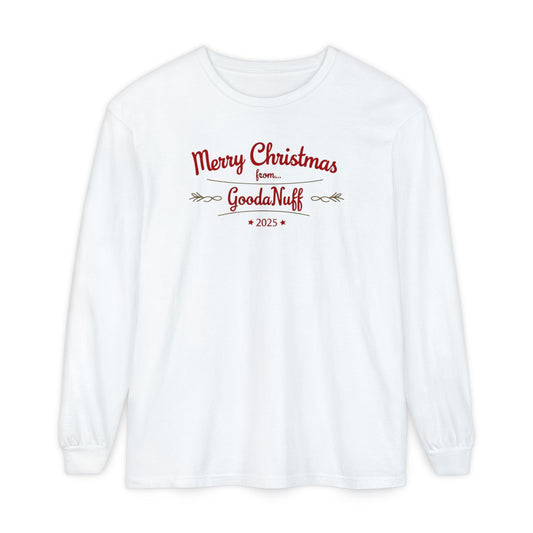 Merry Christmas from...GoodaNuff 2025 Unisex Long Sleeve Tee