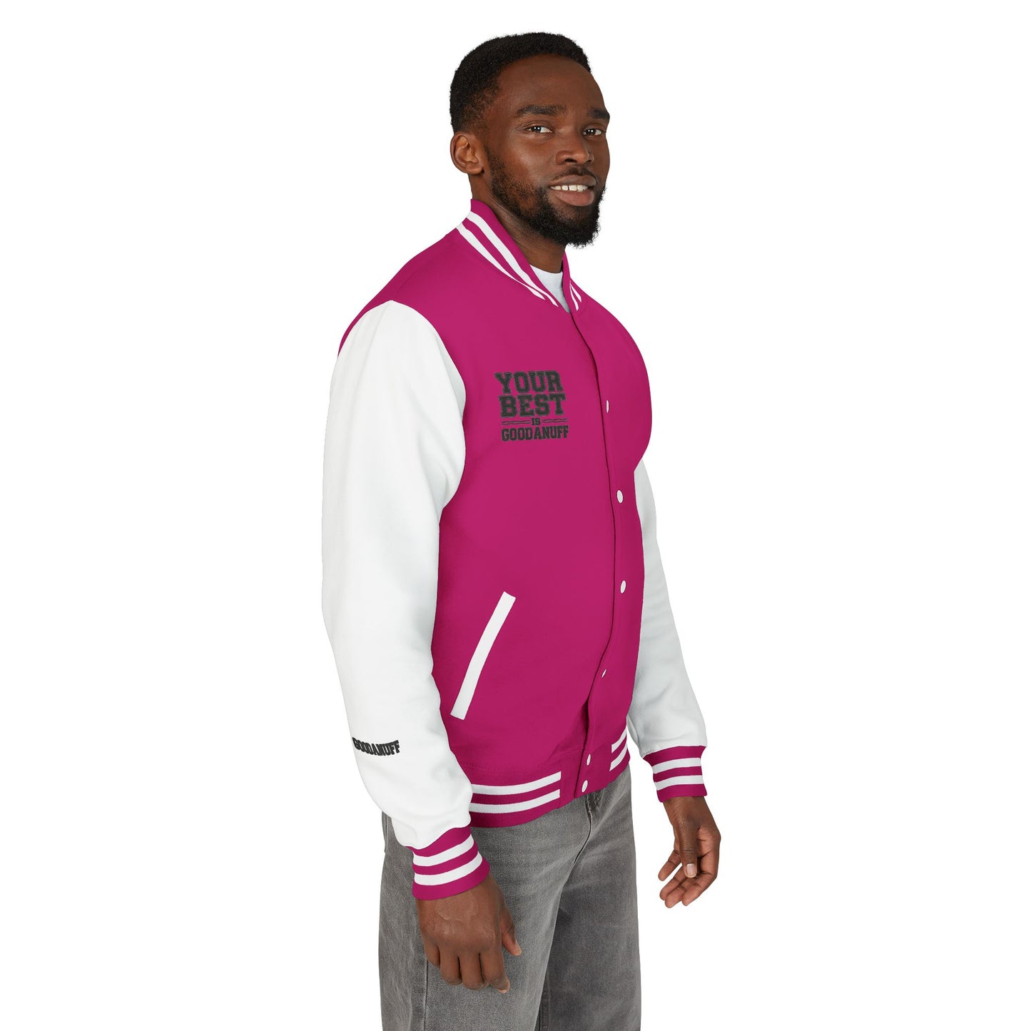 Your Best is GoodaNuff Unisex Letterman Jacket