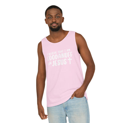 I Believe that I am GoodaNuff for Jesus Men's Lightweight Tank Top