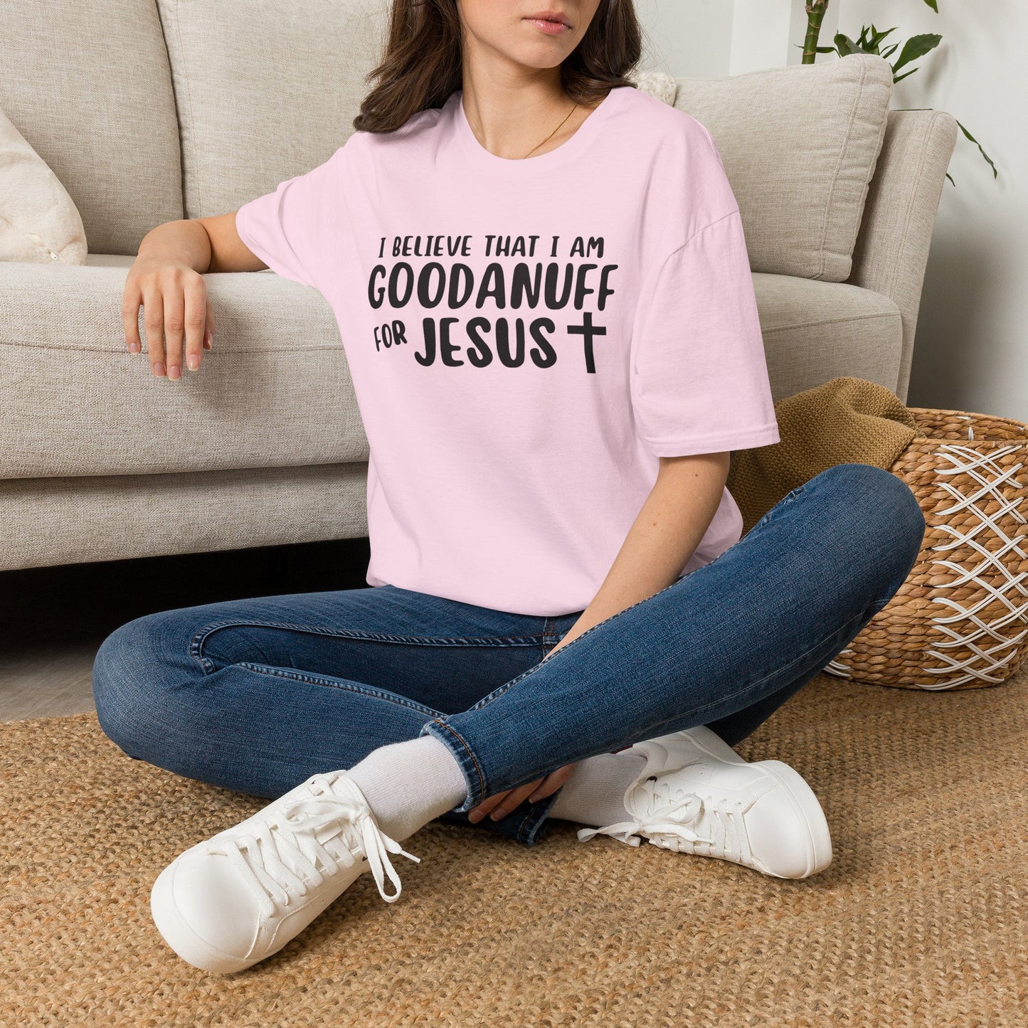 I Believe that I am GoodaNuff for Jesus Unisex Softstyle T-Shirt