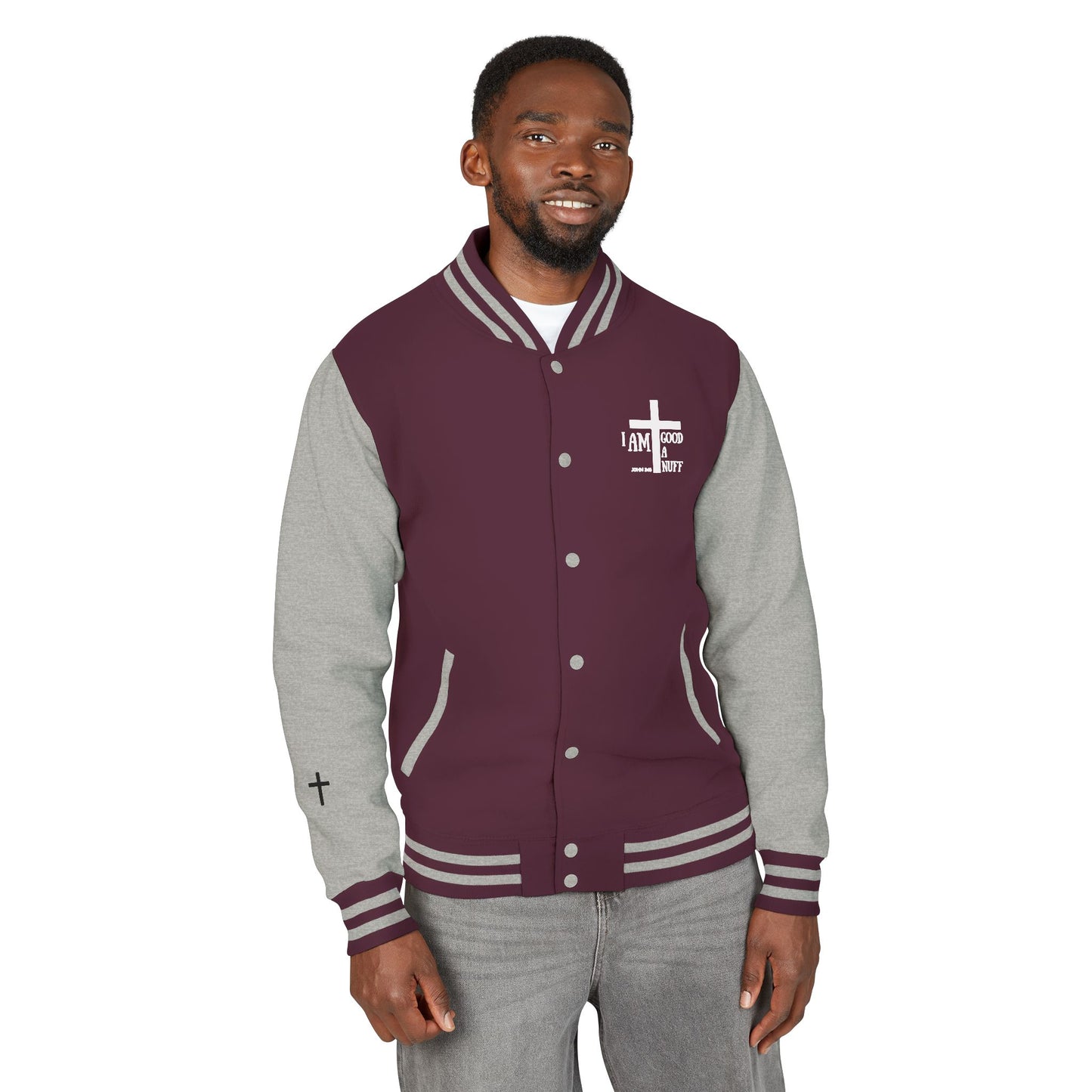 I AM GoodaNuff Unisex Letterman Jacket