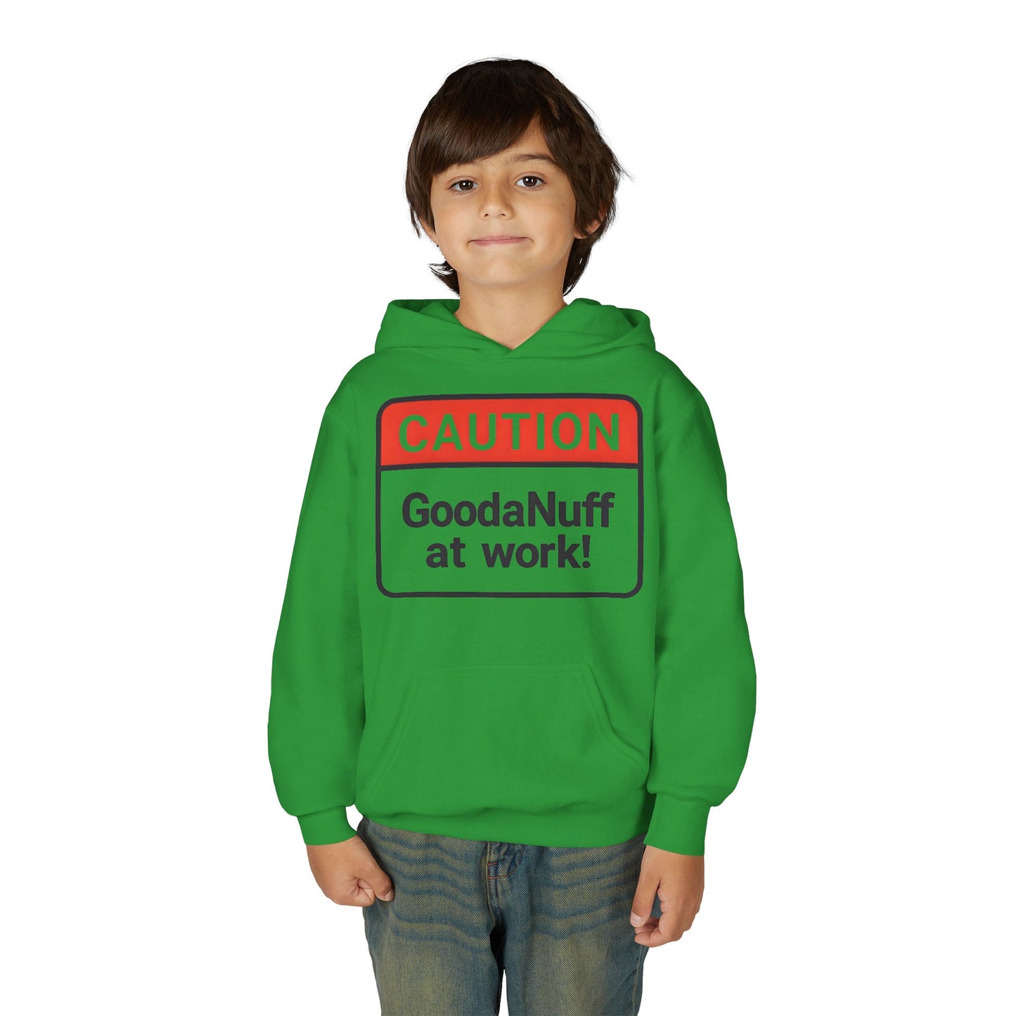 Caution-GoodaNuff at Work Unisex Youth Hoodie