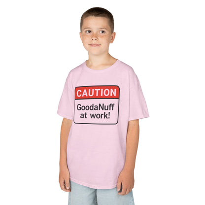 Caution-GoodaNuff at Work Unisex Youth T-Shirt