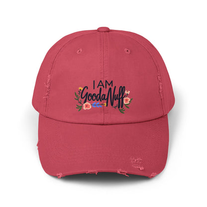I AM GoodaNuff Distressed Baseball Cap