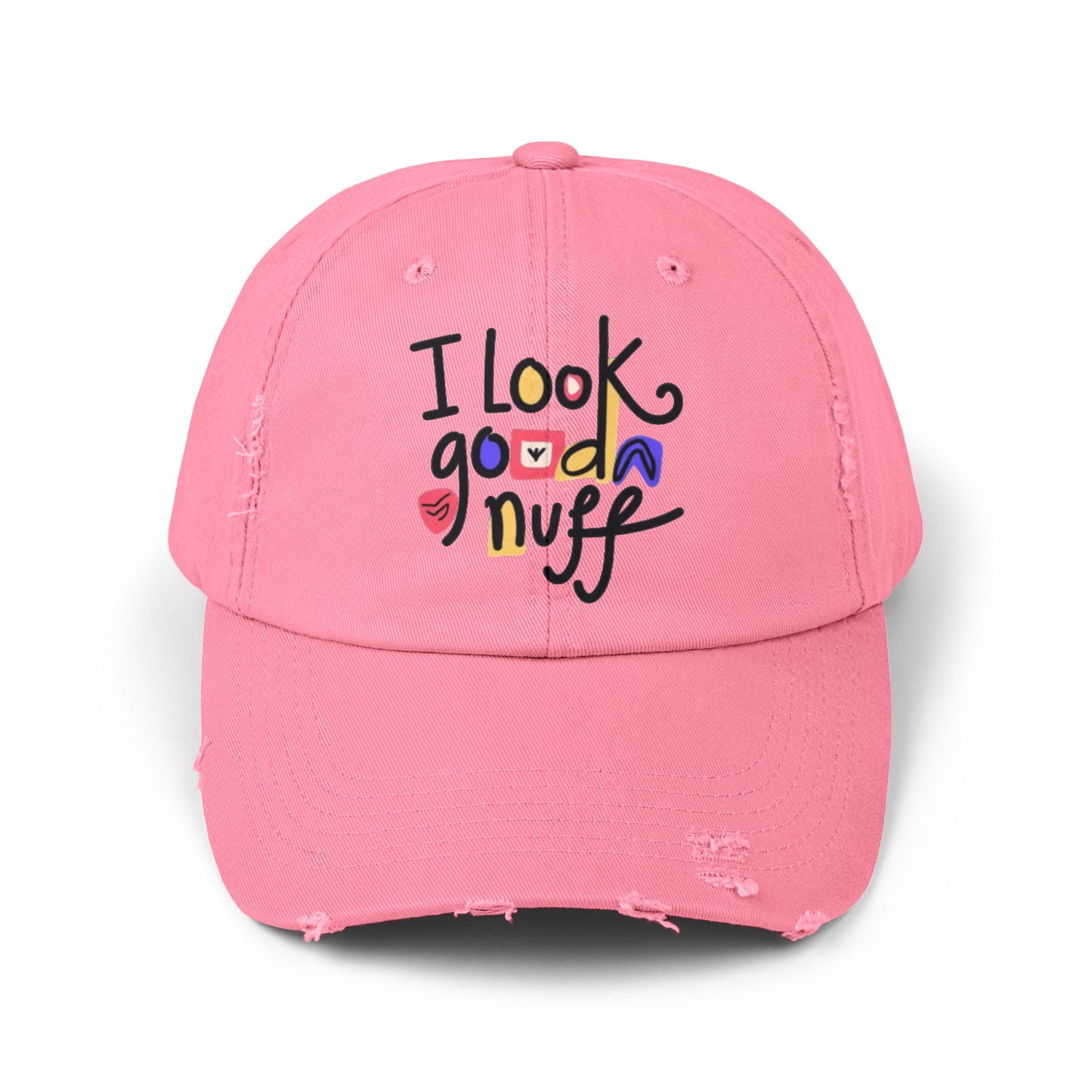 I Look GoodaNuff Distressed Baseball Cap