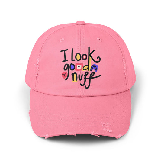 I Look GoodaNuff Distressed Baseball Cap