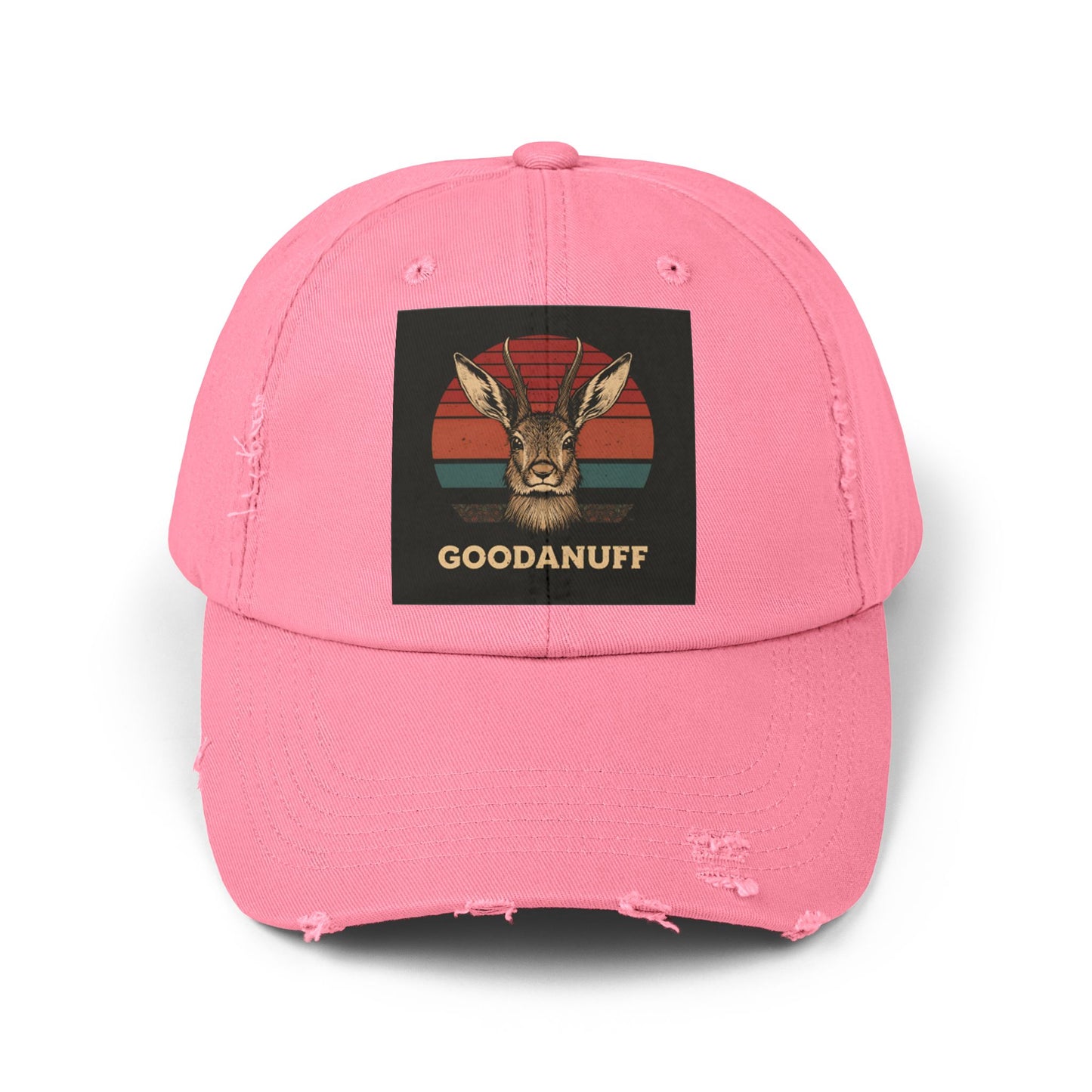 Jackalope...GoodaNuff Distressed Baseball Cap