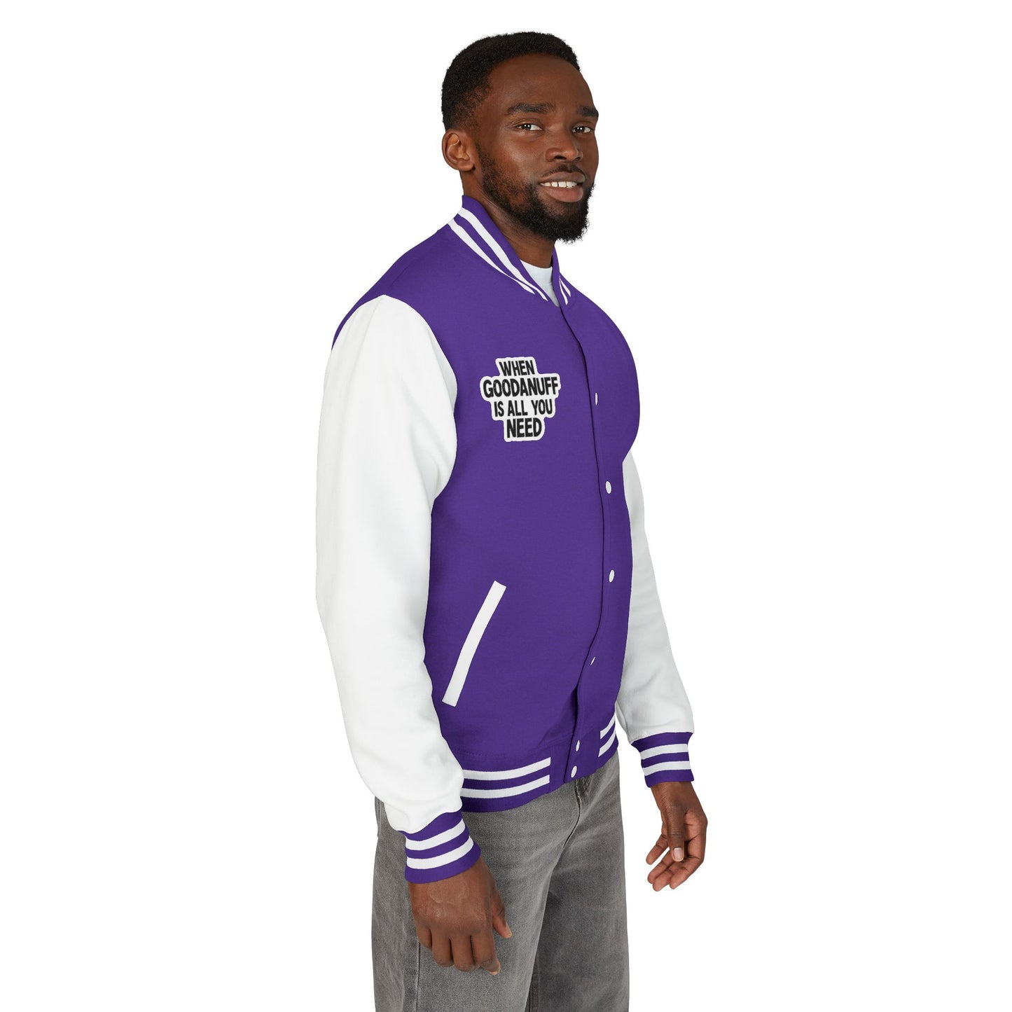When GoodaNuff is all you Need Unisex Letterman Jacket