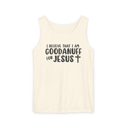 I Believe that I am GoodaNuff for Jesus Men's Lightweight Tank Top