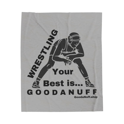 Wrestling Your Best is...GoodaNuff Throw Blanket
