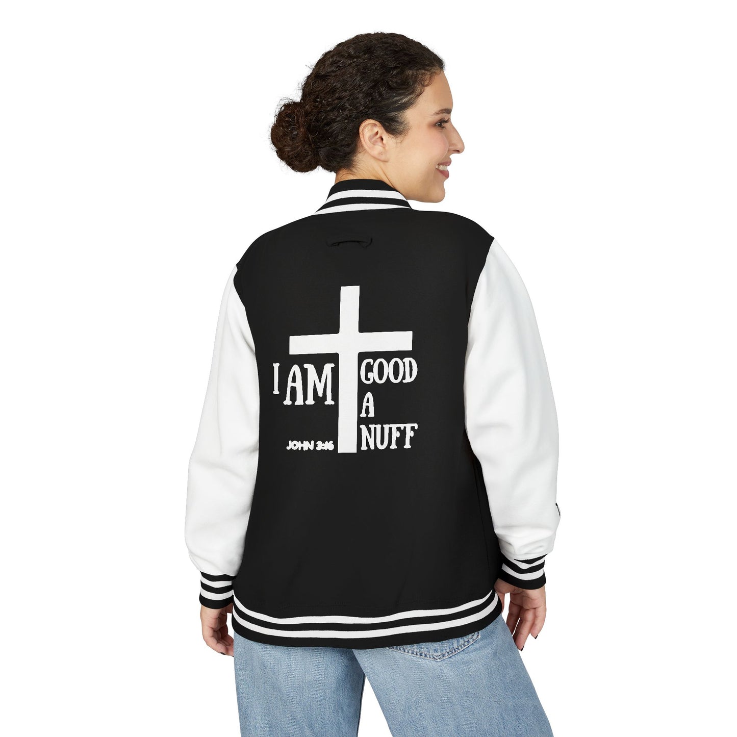 I AM GoodaNuff Unisex Letterman Jacket