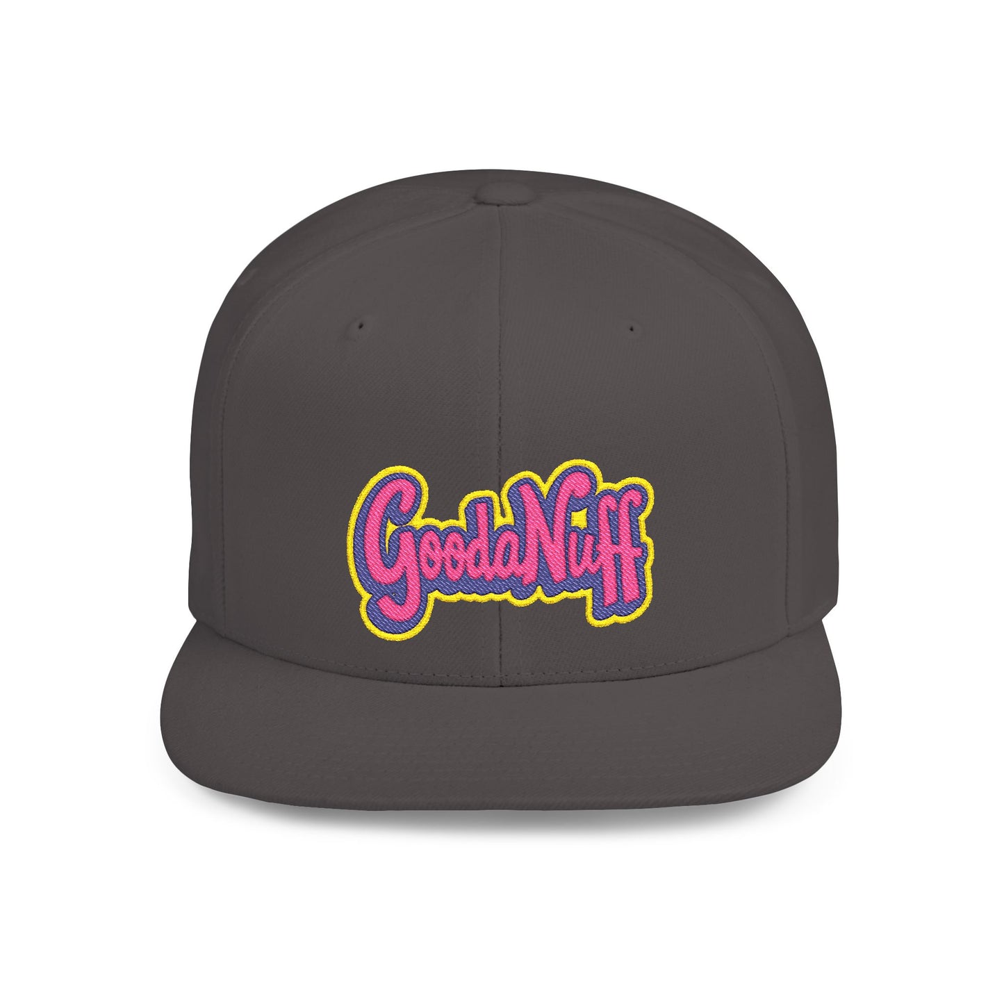 GoodaNuff Embroidery Flat Bill Cap