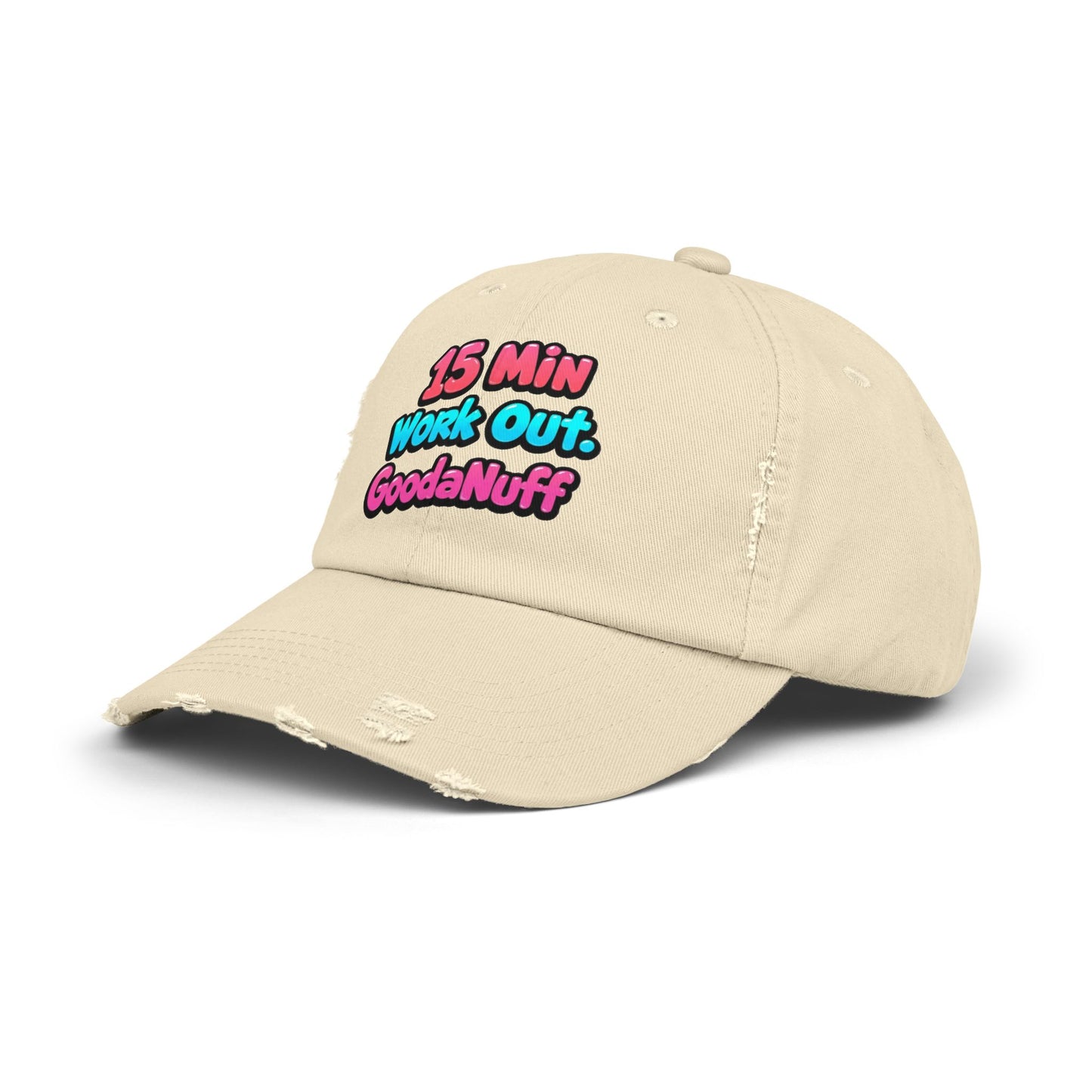 15 Min Workout GoodaNuff Distressed Baseball Cap