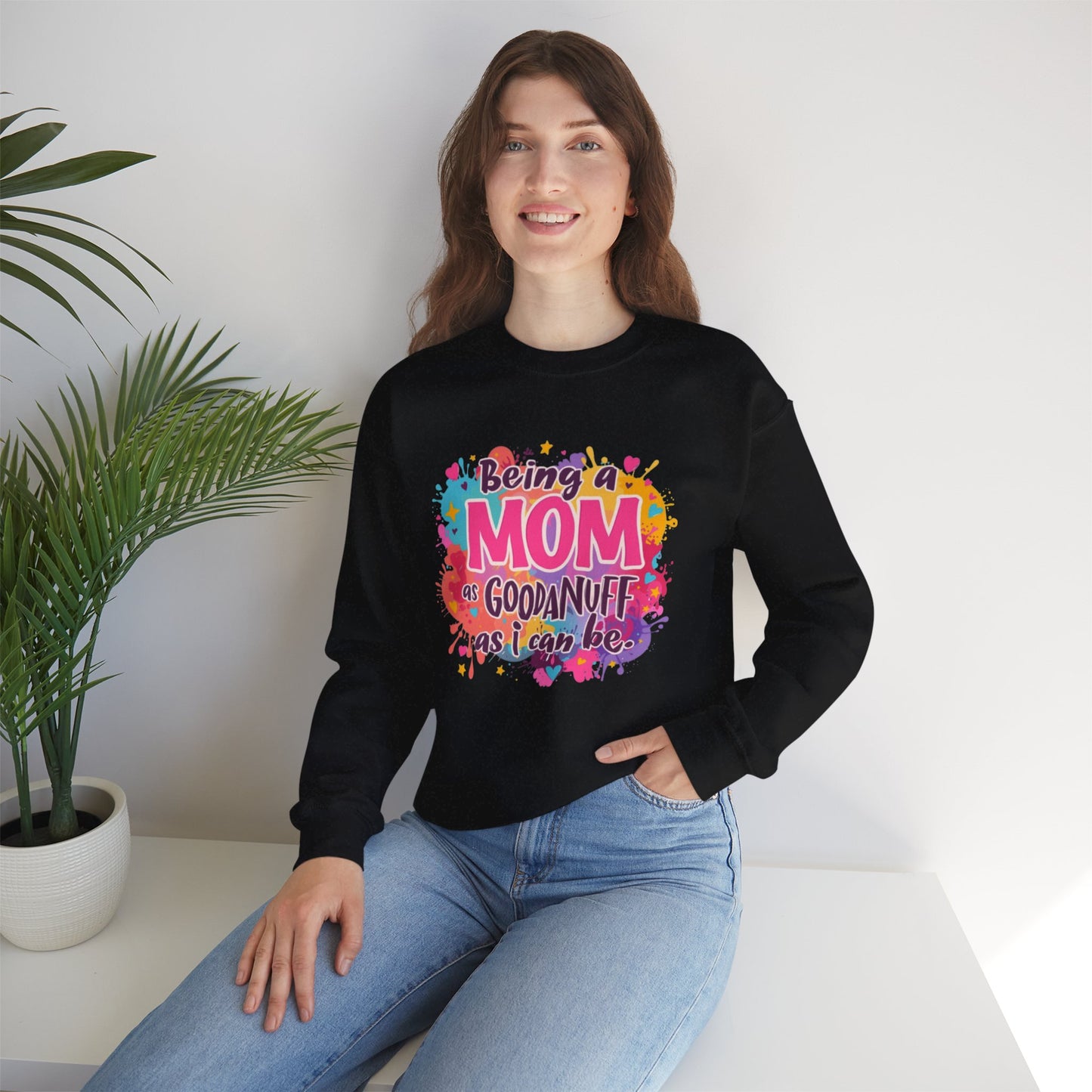 Being a Mom as GoodaNuff as I can be Unisex Softstyle T-Shirt