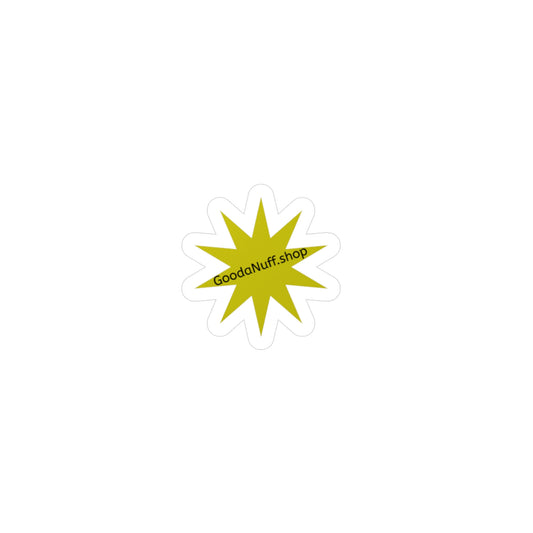 Yellow Starburst GoodaNuff.shop Mini Sticker