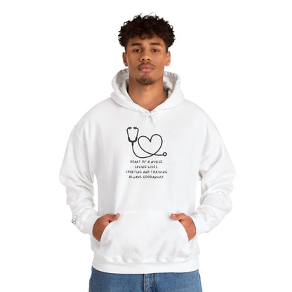 Heart of a Nurse. Saving Lives. Charting and Thriving. Always GoodaNuff Unisex Hoodie