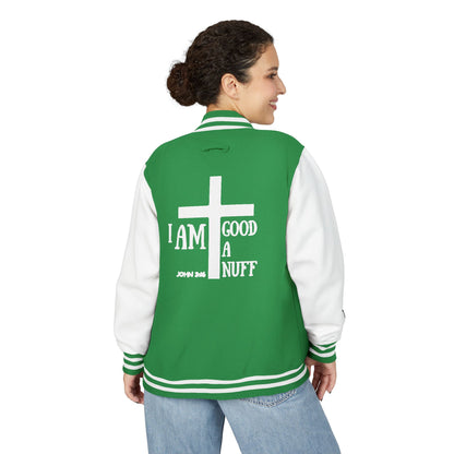 I AM GoodaNuff Unisex Letterman Jacket