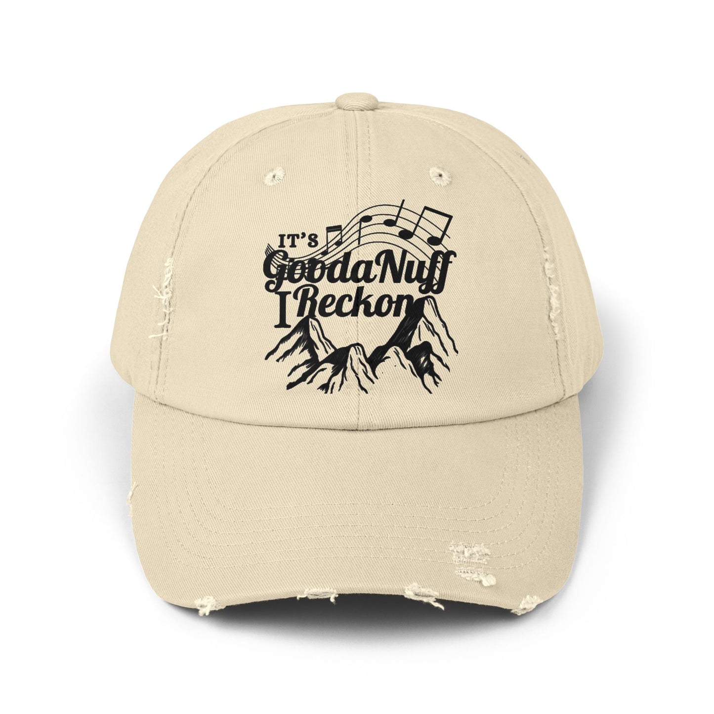 It's GoodaNuff I Reckon Distressed Baseball Cap