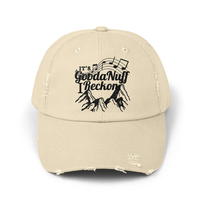 It's GoodaNuff I Reckon Distressed Baseball Cap
