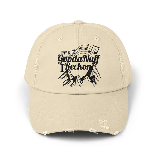 It's GoodaNuff I Reckon Distressed Baseball Cap
