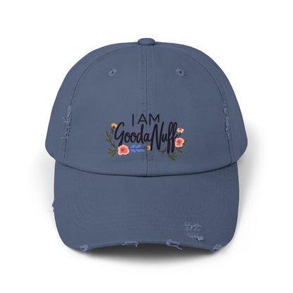 I AM GoodaNuff Distressed Baseball Cap